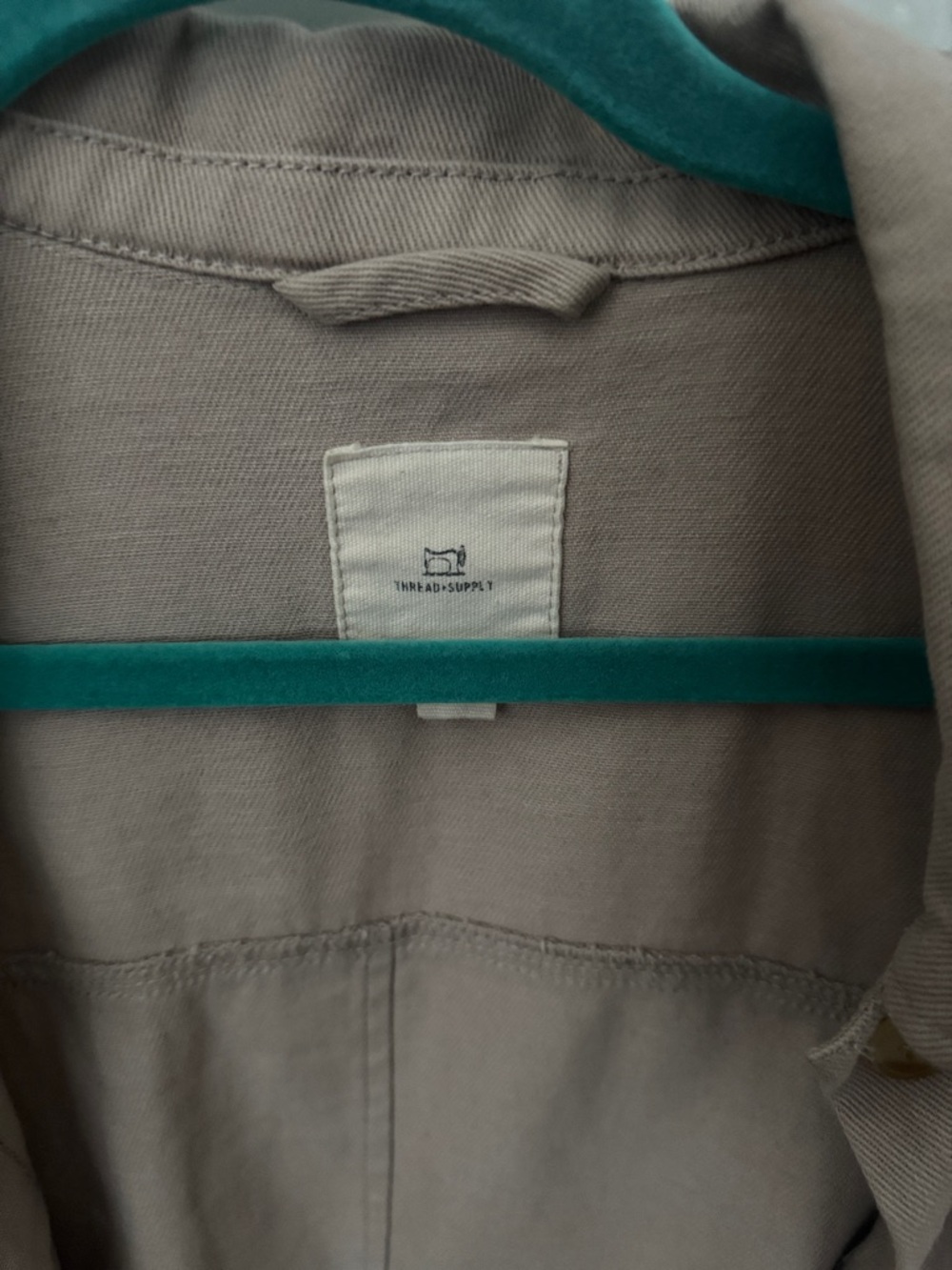 Thread & Supply Neutral Taupe Workshirt Jacket - Picture 2 of 4